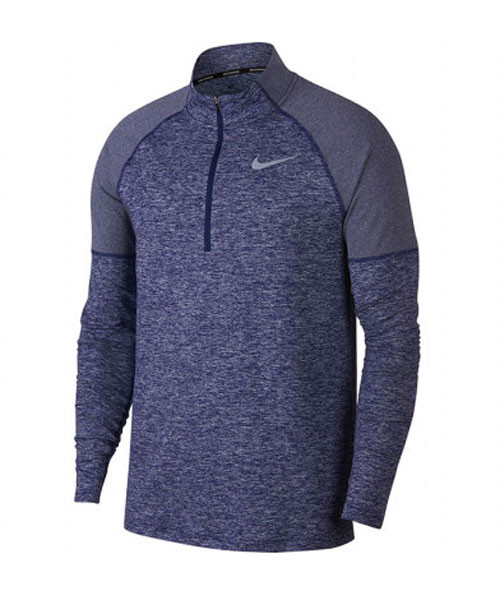 Nike Men s Element 1 2 Zip Top Obsidian Blue Void Heather AH8973 478 Apparel