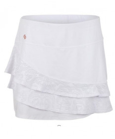 Cros Court Neon Lace Layer Skirt-White  8613-0110